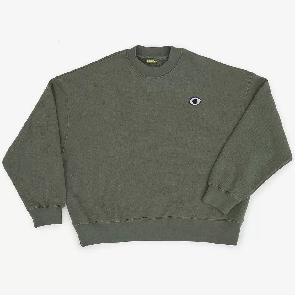 Mann Satorisan Sweatshirt Oversize Bio-Baumwolle | Wildes Gras