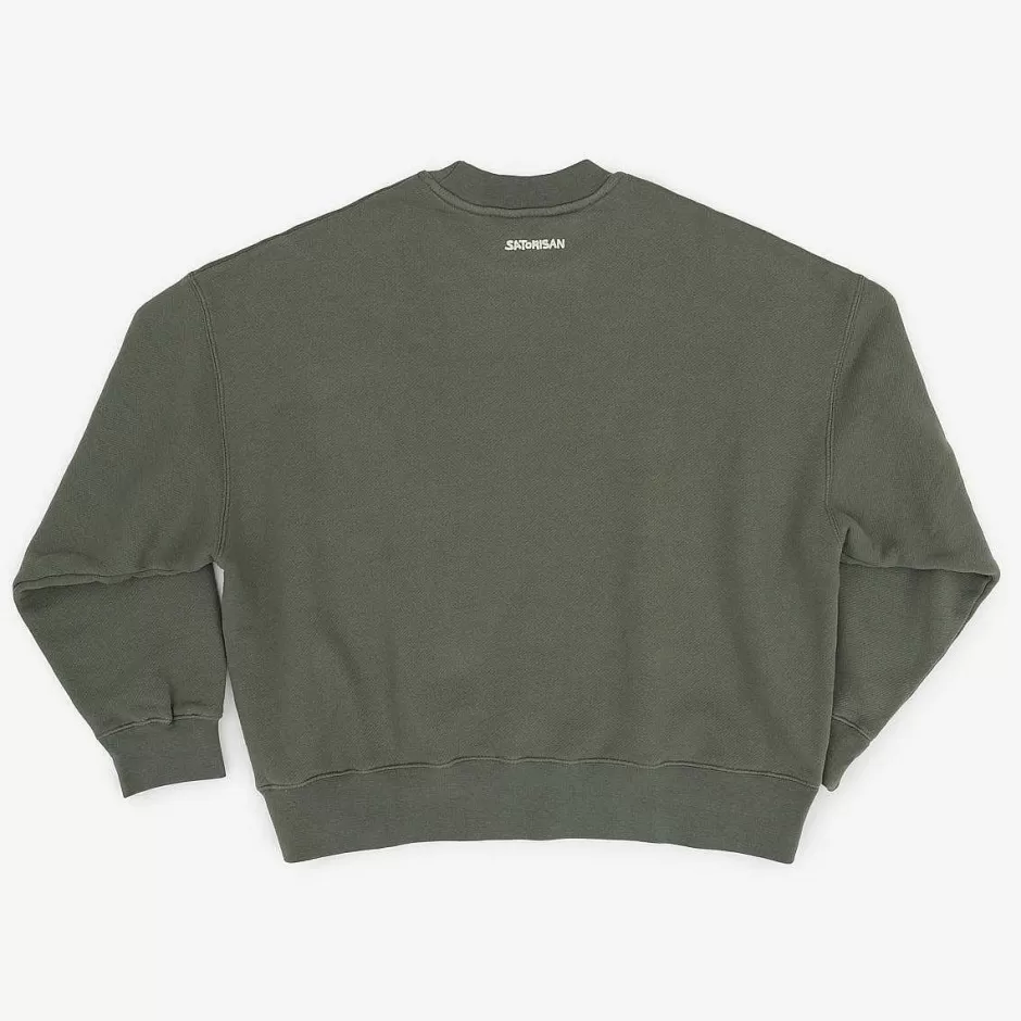 Frauen Satorisan Sweatshirt Oversize Bio-Baumwolle | Wildes Gras