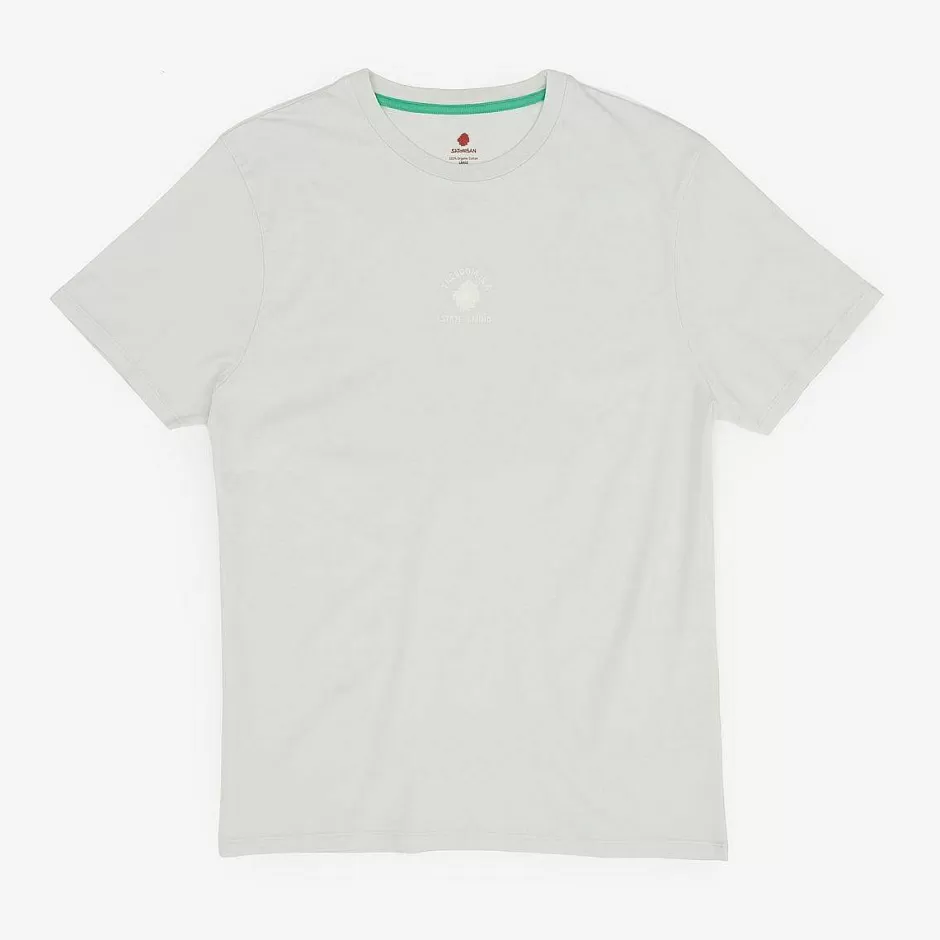 Mann Satorisan T-Shirt Aus Bio-Baumwolle Mit Normaler Passform | Kristalliner Gruner Freiheitsstaat