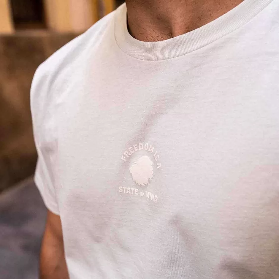 Frauen Satorisan T-Shirt Aus Bio-Baumwolle Mit Normaler Passform | Kristalliner Gruner Freiheitsstaat
