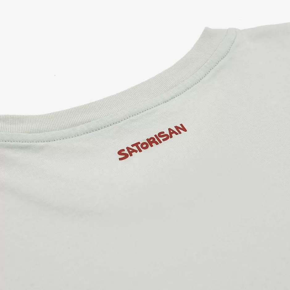 Mann Satorisan T-Shirt Aus Bio-Baumwolle Mit Normaler Passform | Kristalliner Gruner Freiheitsstaat