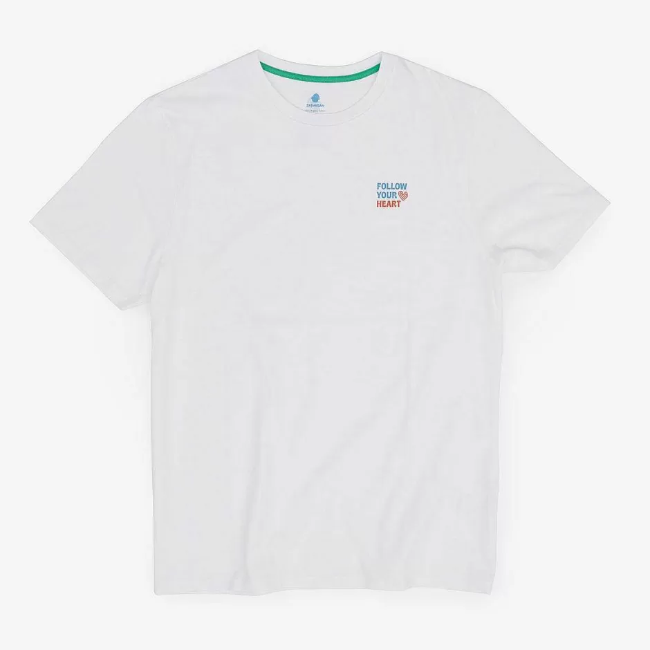 Mann Satorisan T-Shirt Aus Bio-Baumwolle Mit Normaler Passform | Weis Folge Deinem Herzen